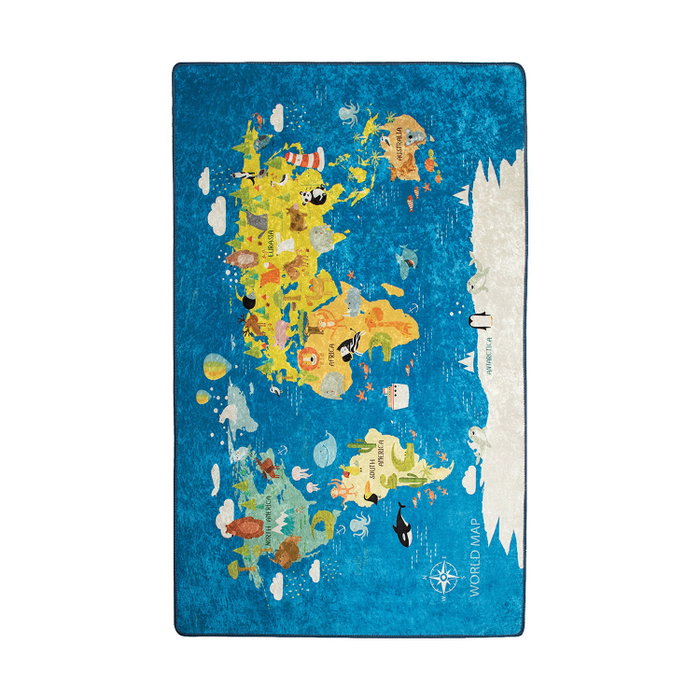 Conceptum Alfombra World Map Multicolor 200 x 290 cm Conceptum Alfombra World Map Multicolor 200 x 290 cm